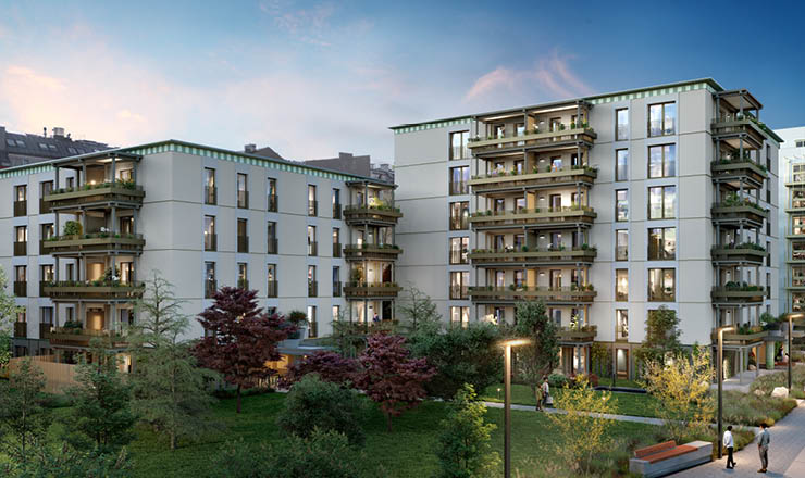 Bild LeopoldQuartier Bauteil C1+C2