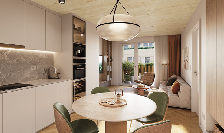 Bild LeopoldQuartier Living Kitchen